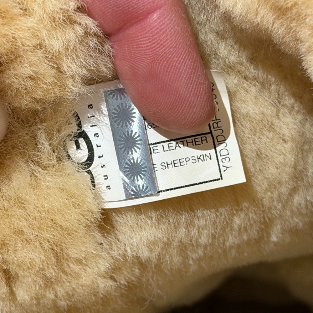 UGG Bailey Button Tan Shearling Button Boots Tall… - image 5